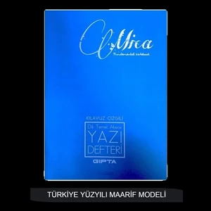 Mica A4 40 Yaprak Plastik Kapak Dikişli Dik Temel Güzel Yazı Defteri- Türkiye Yüzyılı Maarif Modeline Uygundur (Kod : 7334)