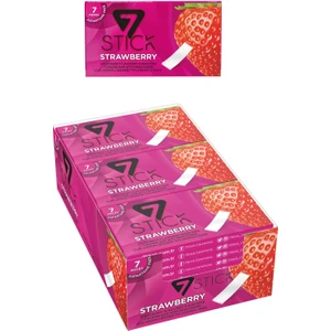 7 Stıck Çilek Aromalı Şekersiz Sakız 14,5 gr x 24'lü Paket