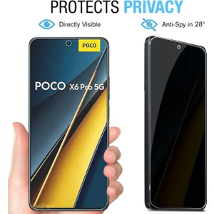 Poco X6 Pro 5g Uyumlu Hayalet Ekran Koruyucu Tam Kapatan Gizli Tamperli Cam
