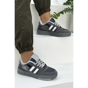 Kadın Füme Çizgili Ortopedik Tabanlı Günlük Spor Ayakkabı