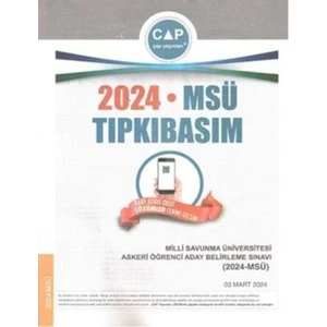 Çap Yayınları Üniversiteye Hazırlık Msü 2024 Tıpkı Basım
