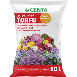 Sardunya ve Çiçekli Bitkiler İçin Toprak Torf 10 lt.