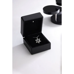 925 Ayar Gümüş Işıklı Kutuda 100 Dilde Seni Seviyorum Kartanesi Kadın Gümüş Kolye