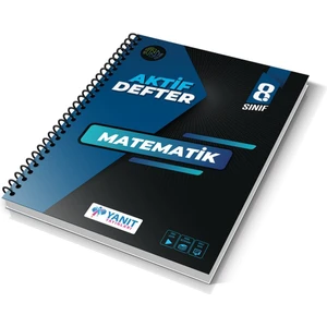 Yanıt Yayınları 8. Sınıf Matematik Aktif Defter Sınavlara Hazırlık İçin 456 Sayfa Ciltli Kitap