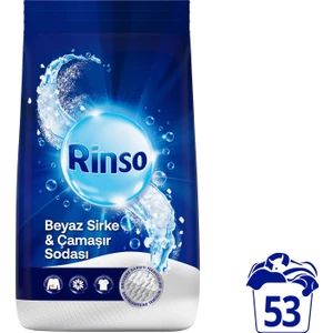 Beyaz Sirke ve Çamaşır Sodası Beyazlar Için Toz Deterjan 8 kg