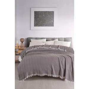 Terry Home  Carden Pamuklu Çift Kişilik Pike-Yatak Örtüsü 200x230 cm Kahve