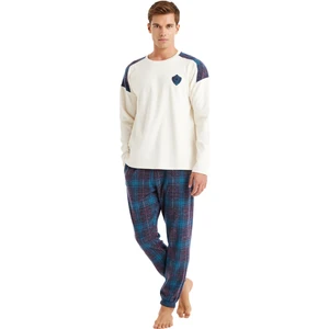 Erkek Pijama Takımı 40605 - Krem