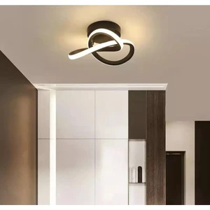 Reel Avize - Elegance Tavana Sabit LED Avize - Siyah Kasa - Gün Işığı