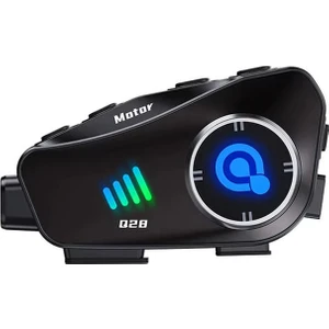 Q28 Motosiklet Bluetooth Kask Kulaklık Kamera Ses Kontrolü 1080P Video Kayıt Interkom