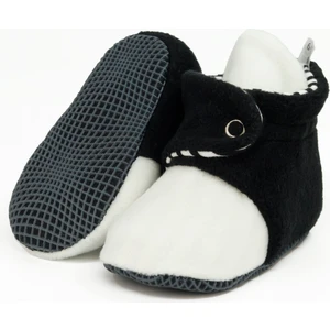 Ella Bonna Polar Bebek Pandufu, Kaydırmaz Taban, Organik Pamuk Astarlı, İlk Adım Ev Patiği, Siyah Beyaz Taraftar