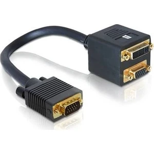 Ttaf VGA Erkek-Vga Dişi+ DVI Dişi Pasif Çevirici