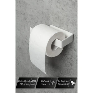Yapışkanlı Tuvalet Kağıtlığı - Dekoratif Banyo Askısı Peçetelik