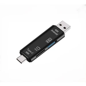 5'i 1 Arada USB Flash Bellek & Tf Kart Micro Sdhc Kart Okuyucu Otg Type C Micro USB Otg