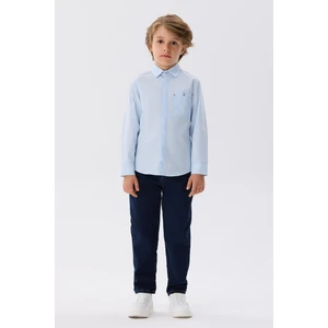 Erkek Çocuk Mavi Gömlek