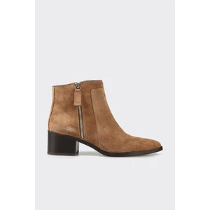 Taba Deri Kadın Klasik Bot