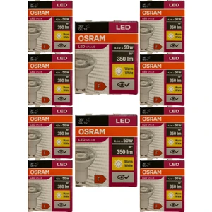 4.5W (50W) 3000K (Sarı Işık) GU10 Duylu PAR16 LED Spot (10 Adet)