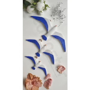 PP Handmade Üçlü Kuş Duvar Süsü | Dekorasyon| Duvar Dekoru |martı Duvar Dekoru | Balkon Süsü | Balkon Duvar Süsü