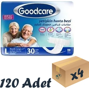 Good Care Goodcare Bel Bantlı Yetişkin Hasta Bezi Large 30'Lu 4 Paket 120 Adet
