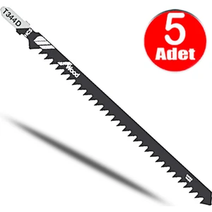Alet Çantam T344D Master Uzun Boy Dekupaj Testere Bıçağı Ucu 152MM Hcs Ahşap Plastik Dekopaj Ağzı -5li Paket