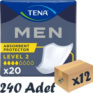 Men Level-2, Erkek Mesane Pedi, 4 Damla, 20'li 12 Paket 240 Adet