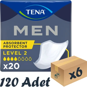 Men Level-2, Erkek Mesane Pedi, 4 Damla, 20'li 6 Paket 120 Adet