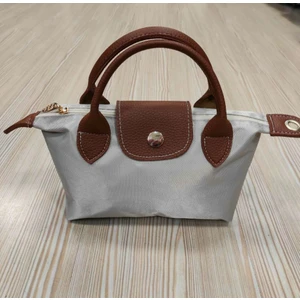 Yeni Sezon Suya Dayanıklı Kumaş Suni Deri Detaylı Kadın El ve Omuz Çantası