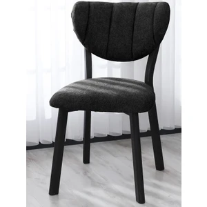 Lumodi Mobilya Elma Mutfak Sandalyesi Yemek Odası Kafe Restoran Yarmalı Sandalye Silinebilir Teddy Kumaş