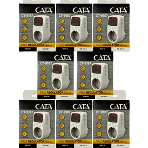 CT-9187 4000W Akım Korumalı LED Göstergeli Priz (8 Adet)