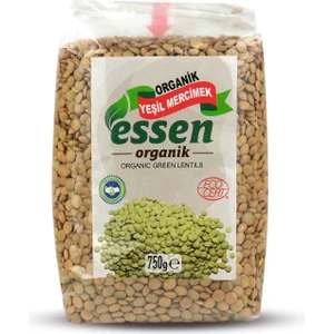 Essen Organik Yeşil Mercimek 750 gr