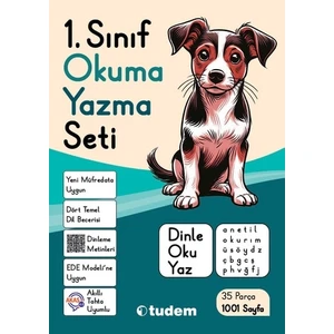 Tudem Yayınları Tudem 1.Sınıf Okuma Yazma Seti (Dinle, Oku, Yaz) Kapaklı