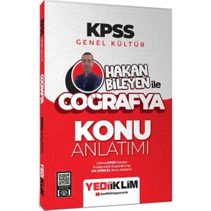 Yediiklim Yayınları 2025 KPSS Genel Kültür Hakan Bileyen ile Coğrafya Konu Anlatımı