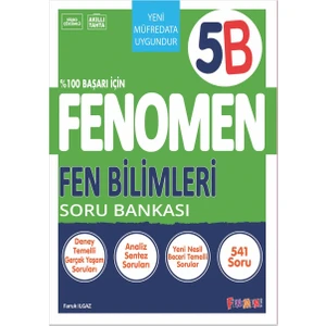 Fenomen Yayınları 2024 5. Sınıf Fen Bilimleri B İleri Düzey Soru Bankası  2024
