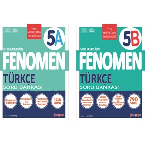 Fenomen Yayınları 2025 5. Sınıf Türkçe A - B Serisi Soru Bankası 2 Kitap