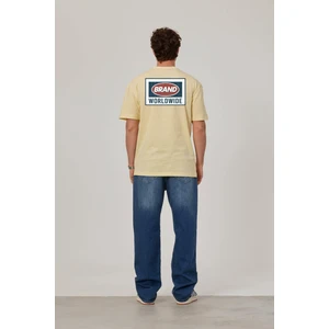 Brand Worldwide Baskılı Sarı Tshirt
