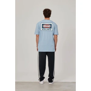 Brand Worldwide Baskılı Bebe Mavisi Tshirt