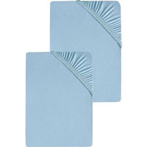 2 Adet Düz Pamuklu Tek Kişilik 80 x 200 cm Lastikli Penye Çarşaf