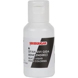 Şeker & Sugar Şeker & Şugar Siyah Sıvı Gıda Boyası 20 ml
