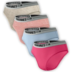 Yohannes Club Yohannesclub Kız Çocuk Pamuklu Slip Külot, 4'lü Paket
