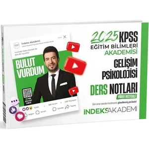 İndeks Akademi Yayıncılık 2025 KPSS Eğitim Bilimleri Gelişim Psikolojisi Video Ders Notları