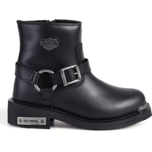 Harley Davidson Deri Siyah Kadın Bot 025Z100641