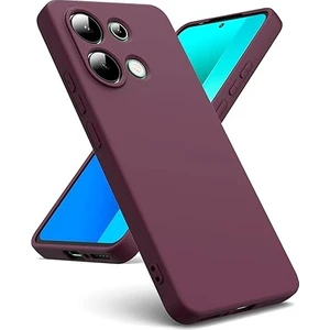 Xiaomi Redmi Note 13 4g Kılıf Yüksek Kalite 3D Kamera Korumalı Içi Kadife Lansman Liquid Silikon Kapak