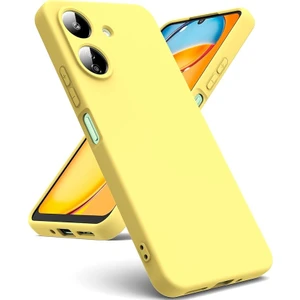 Xiaomi Redmi 13C / Poco C65 Kılıf Yüksek Kalite 3D Kamera Korumalı Içi Kadife Lansman Liquid Silikon Kapak
