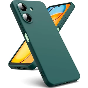 Xiaomi Redmi 13C / Poco C65 Kılıf Yüksek Kalite 3D Kamera Korumalı Içi Kadife Lansman Liquid Silikon Kapak