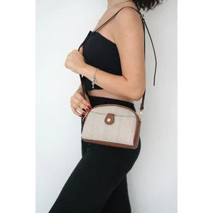 Silver  Polo Bej - Taba NV1144 Kadın Çapraz Çanta