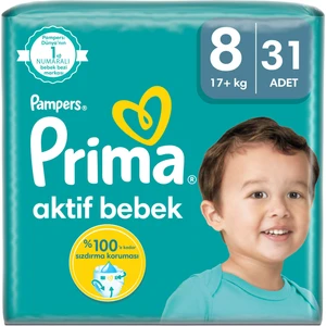 Bebek Bezi Aktif Bebek 8 Beden 31 Adet  Fırsat Paketi