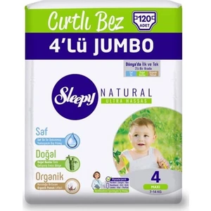 Bebek Bezi 4 Numara Jumbo 120'LI