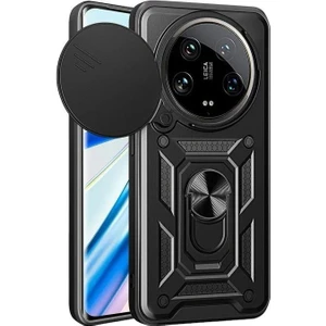 Xiaomi Mi 13 Ultra Kılıf Kamera Korumalı Armor Pars Yüzüklü Tank Kapak