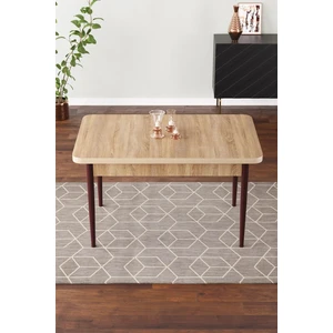 Sar Pakete Tulca Serisi 70X110 Meşe Desen Mdf Masa Sabit Mutfak Masası