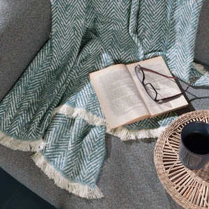 Savio Koltuk Şalı / Tv Battaniyesi / Koltuk Örtüsü - Indigo