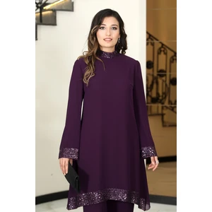 Elben Moda Umay Tunik & Pantolon Ikili Abiye Şifon Takım